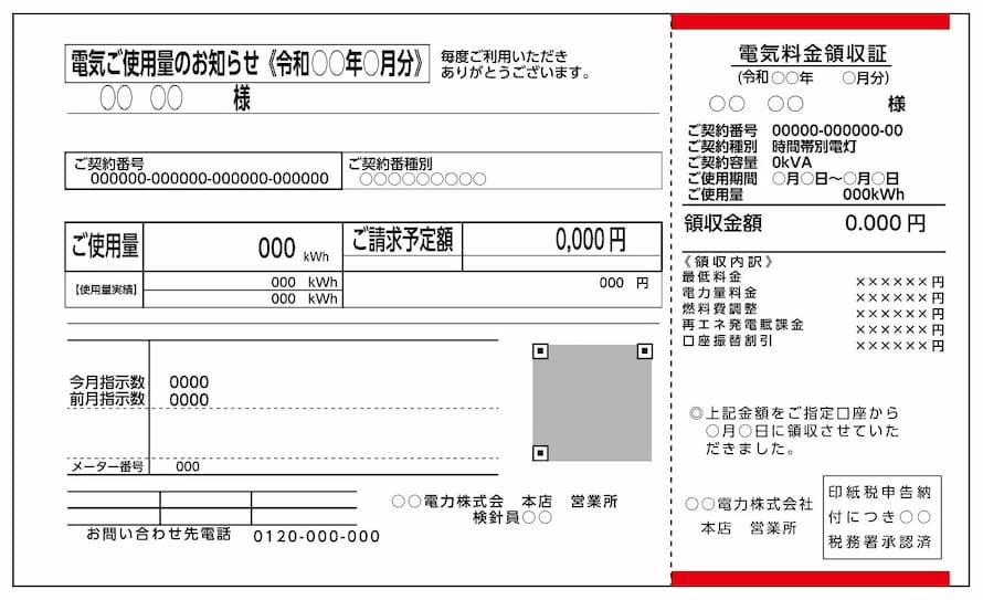 電気料金明細